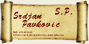 Srđan Pavković vizit kartica